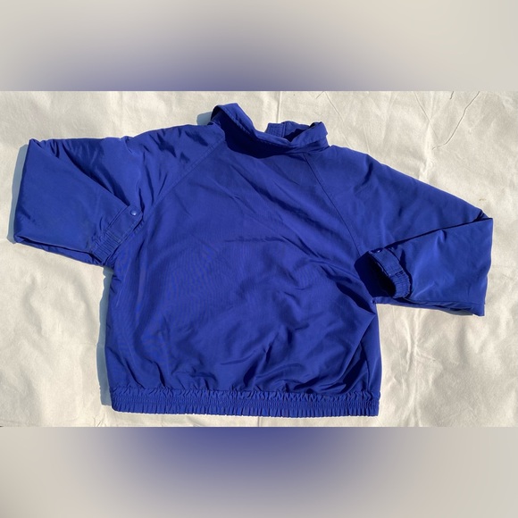 Vintage Y2K Carhartt Royal Blue Zip-Up Lined Fleece Nylon Cold Weather Jacket L - Picture 3 of 10